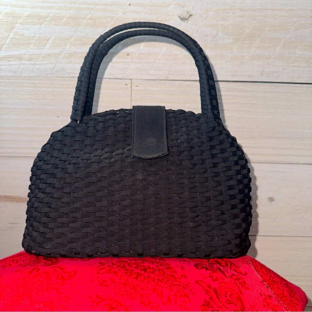 Cesare Piccini vintage straw blended bag.